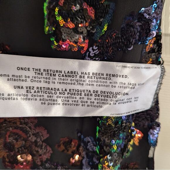 NEW NWT Dress the Population Nicole Sequin Floral Sheath Cocktail Dress - Picture 8 of 9